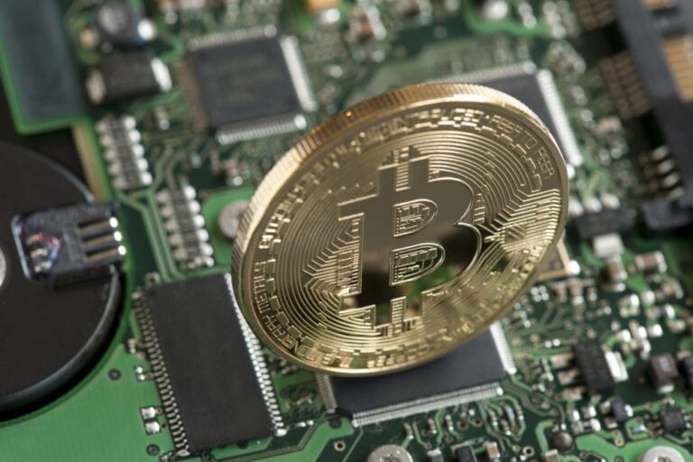 image of a coin with bitcoin logo