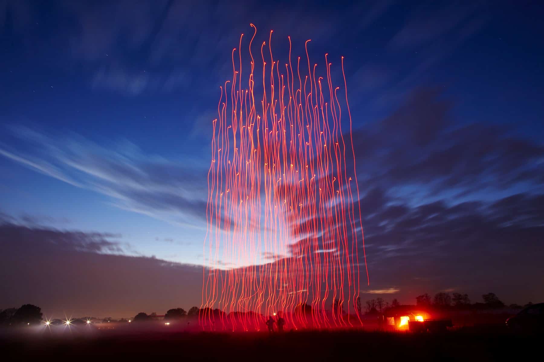 100 drones over Tornesch, Germany