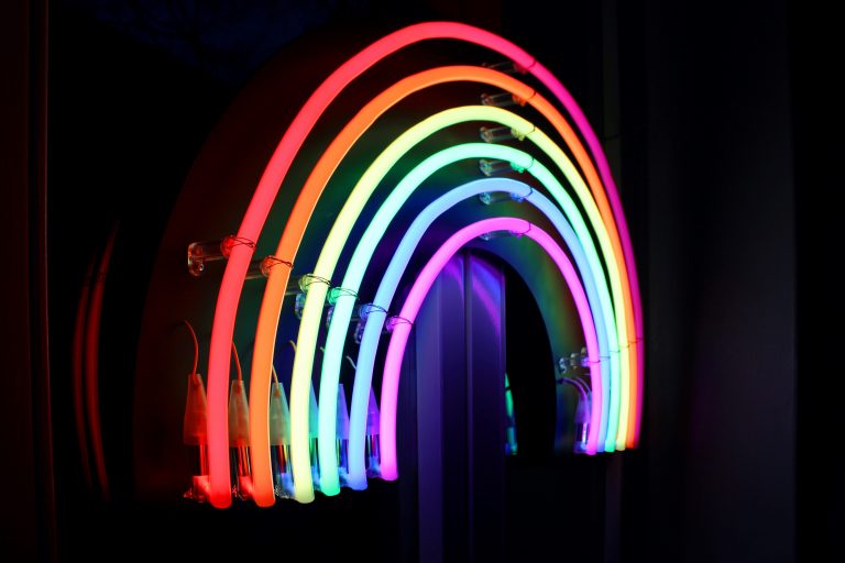 Rainbow light installation