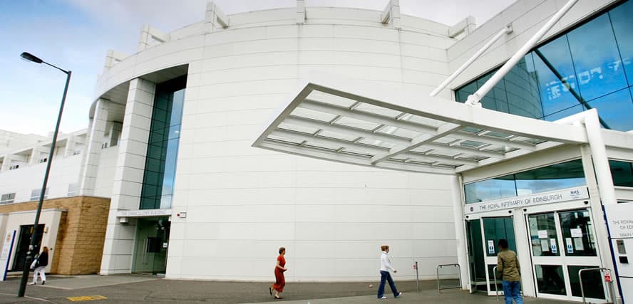 Entrance to the The Royal Infirmary of Edinburgh