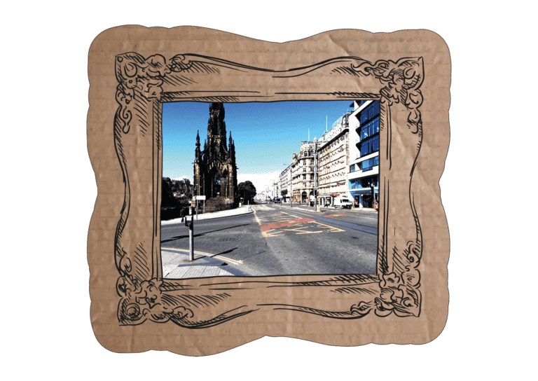 Image of Princes St with Scott Monument