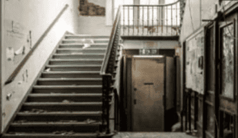 photography of building construction site inside staircase