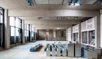 photography of building construction site, teaching space 