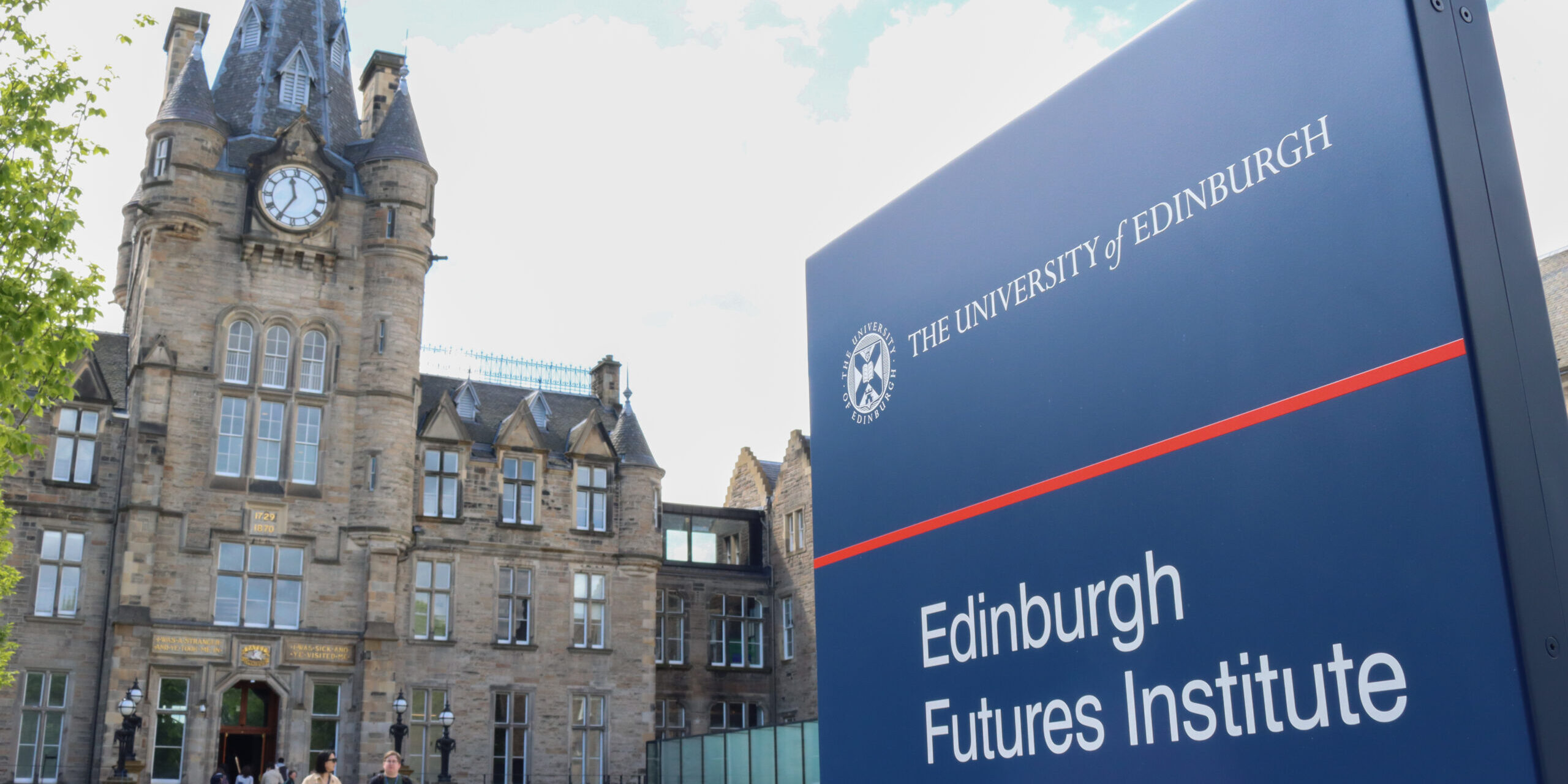 Edinburgh Futures Institute building with signage