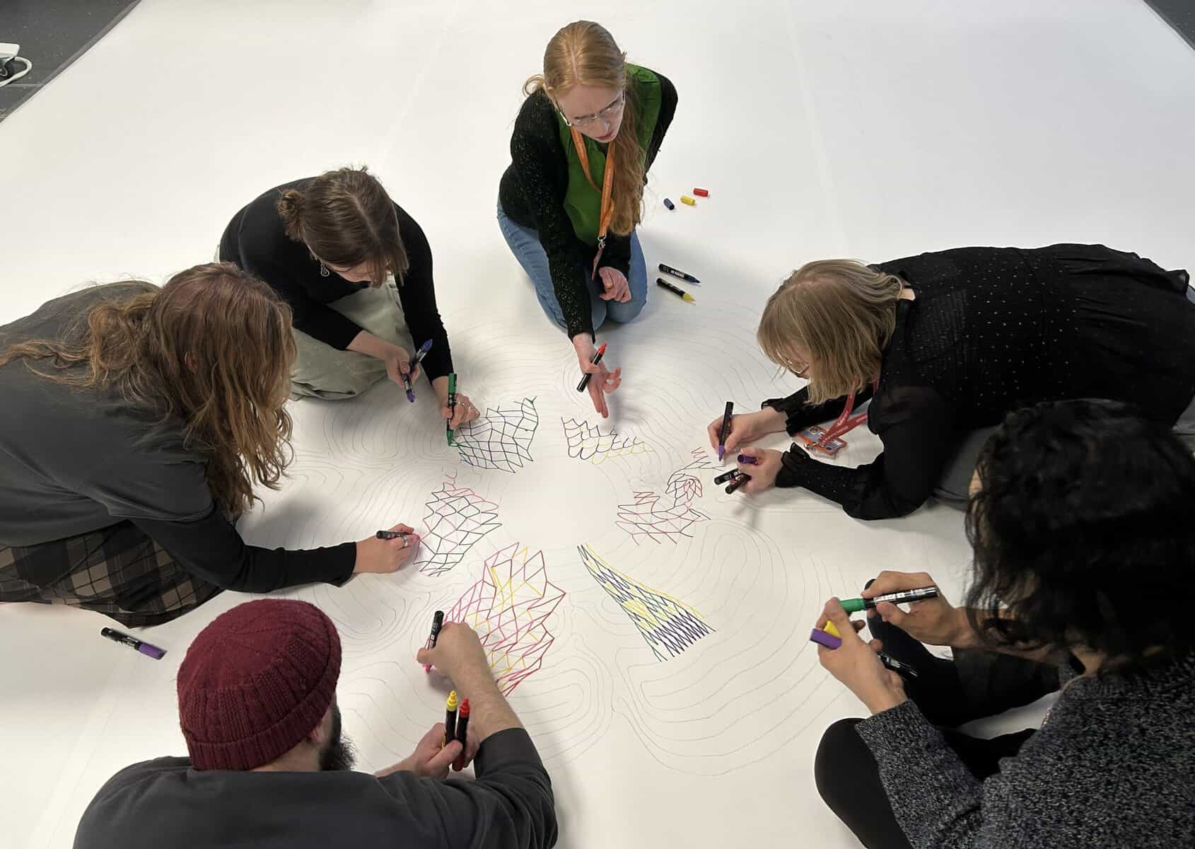 Fission-Fusion Evolution: Visiting Fellow, artist and students co-create artwork for international event